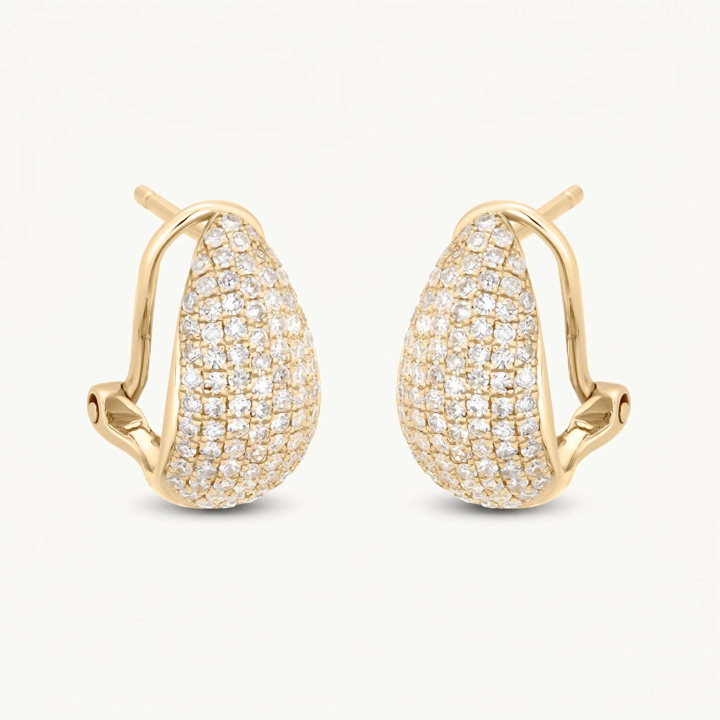 Pave Drop Earring