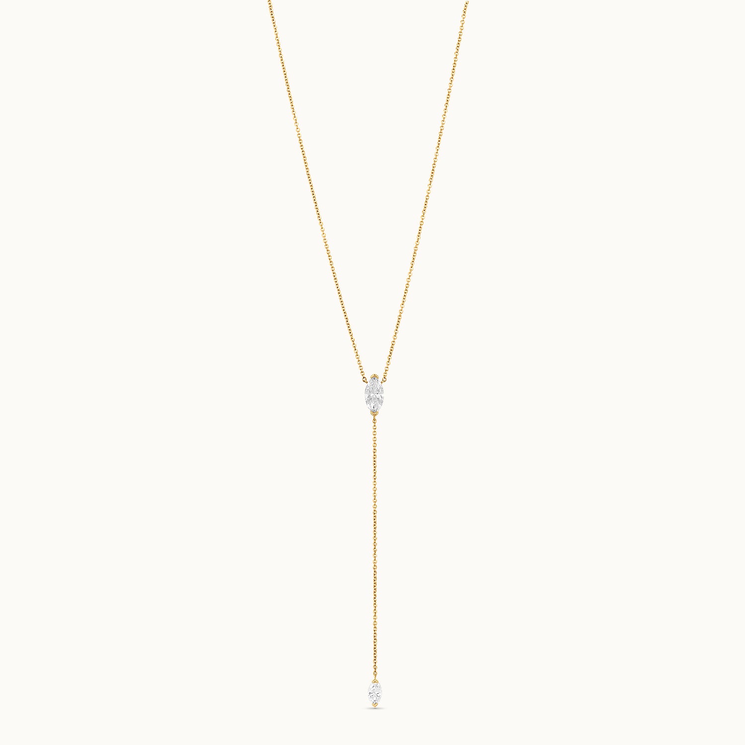 Gold necklace with a small pendant