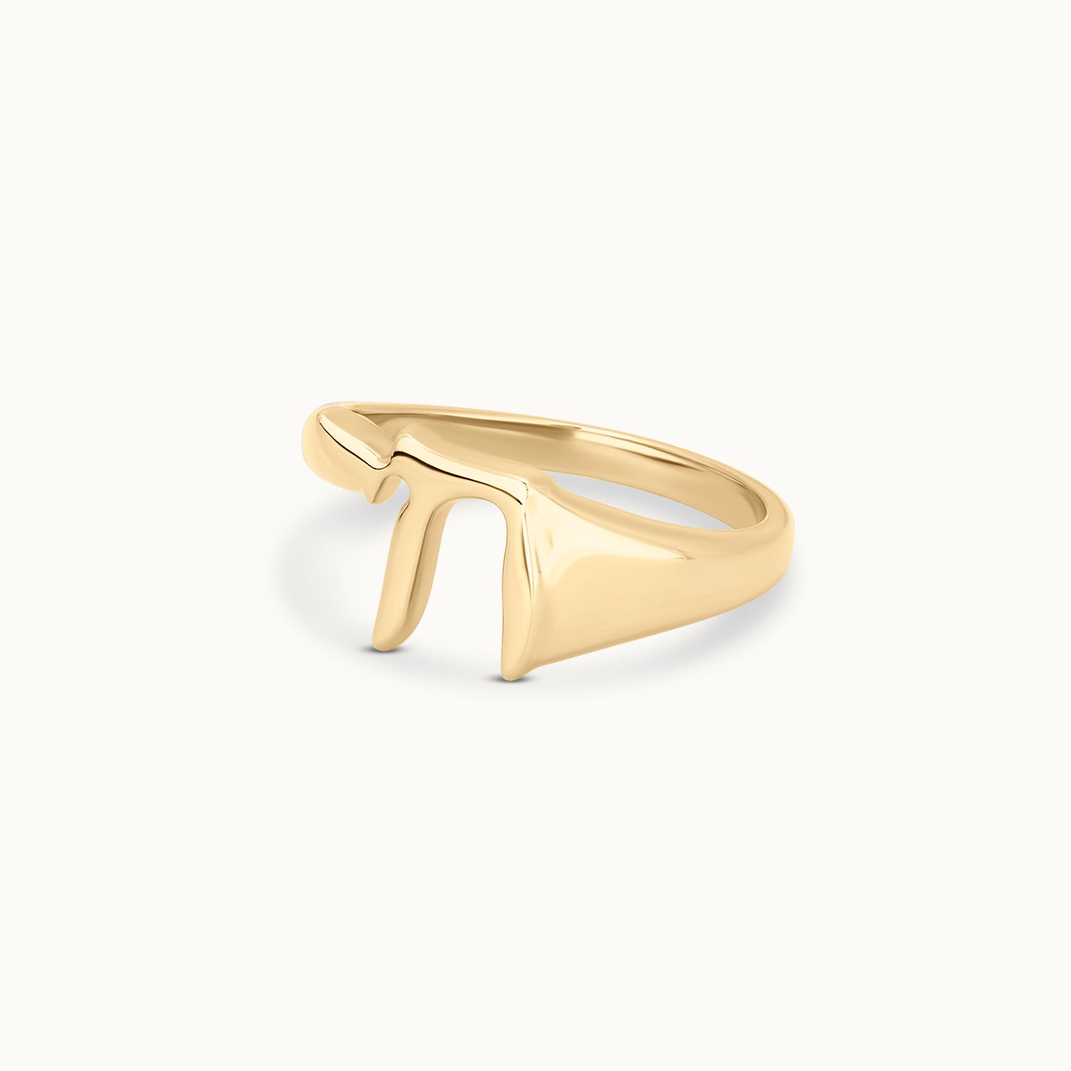 Gold ring with a unique design