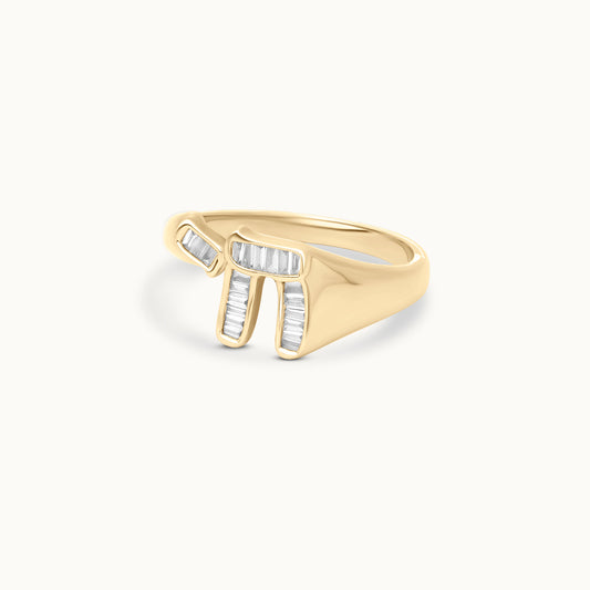 Diamond Chai Ring